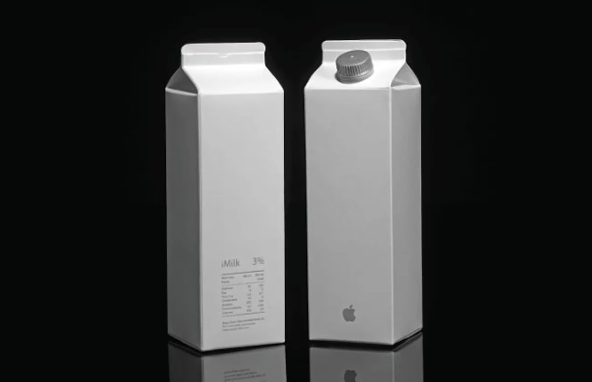 Arte de Peddy Mergui. Leche Apple