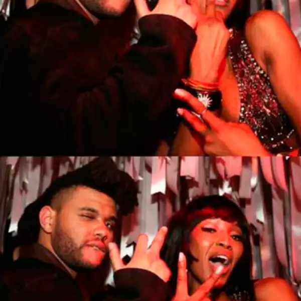 Naomi Campbell llegó al after party con toda la actitud.