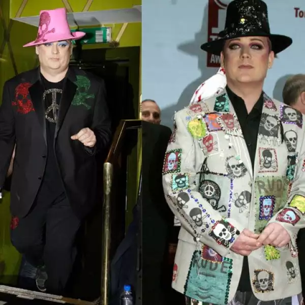 Boy George, uno de los iconos musicales de los años 80, es conocido por su forma de vestir y por su exagerado maquillaje.