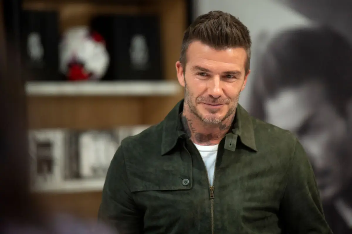 David Beckham Celebrates House 99 At Galeries Lafayette Champs Elysees In Paris