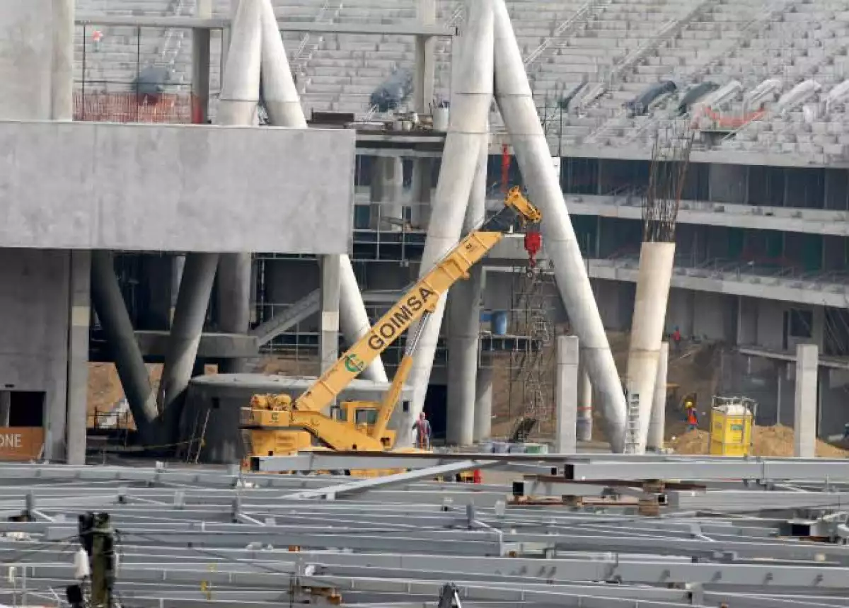 Accidente en nuevo estadio del Monterrey