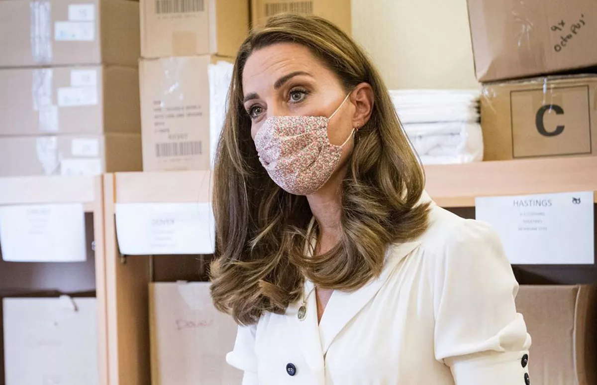 Kate Middleton cubrebocas