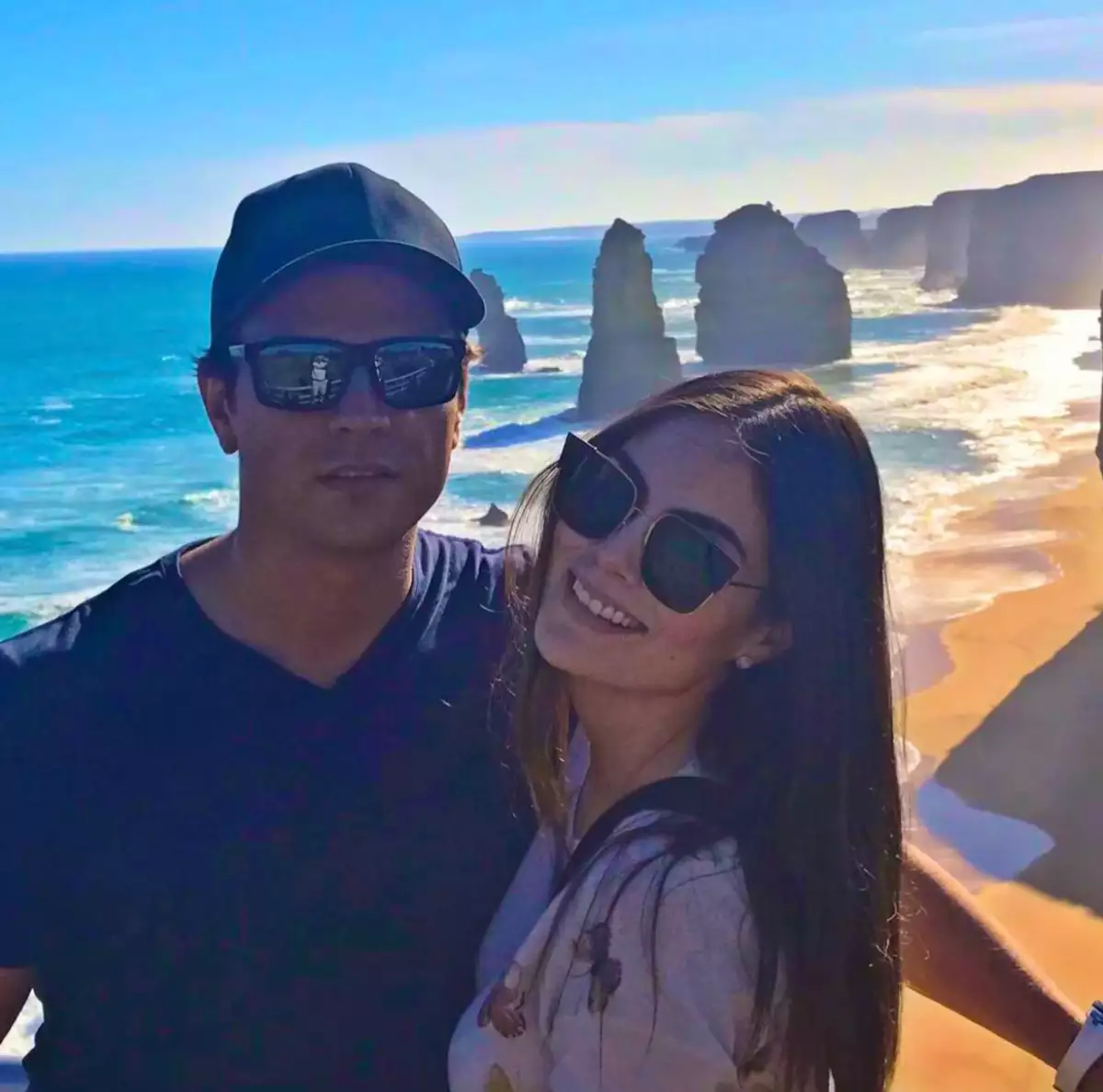 Ximena Navarrete y su esposo