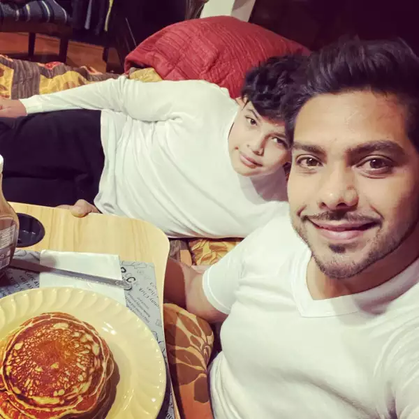 Adolfo Cerqueda y su hijo