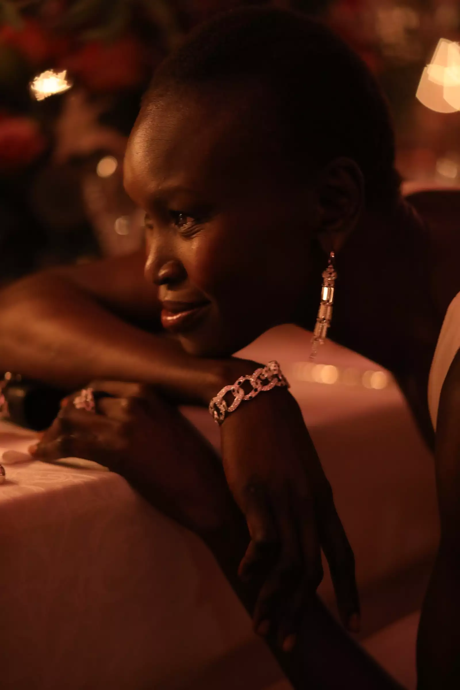 La Super modelo sudanesa Alek Wek