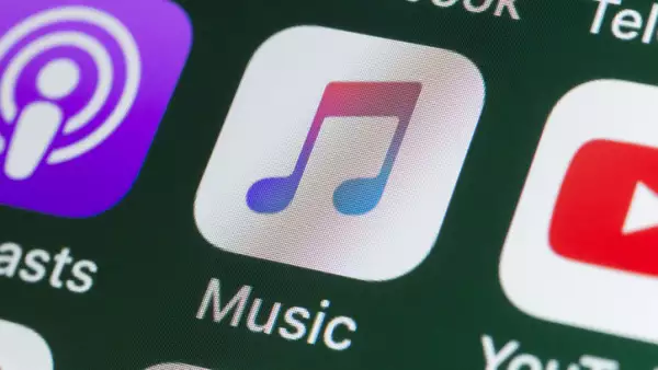 Apple Music, Podcasts, YouTube and other Apps on iPhone screen