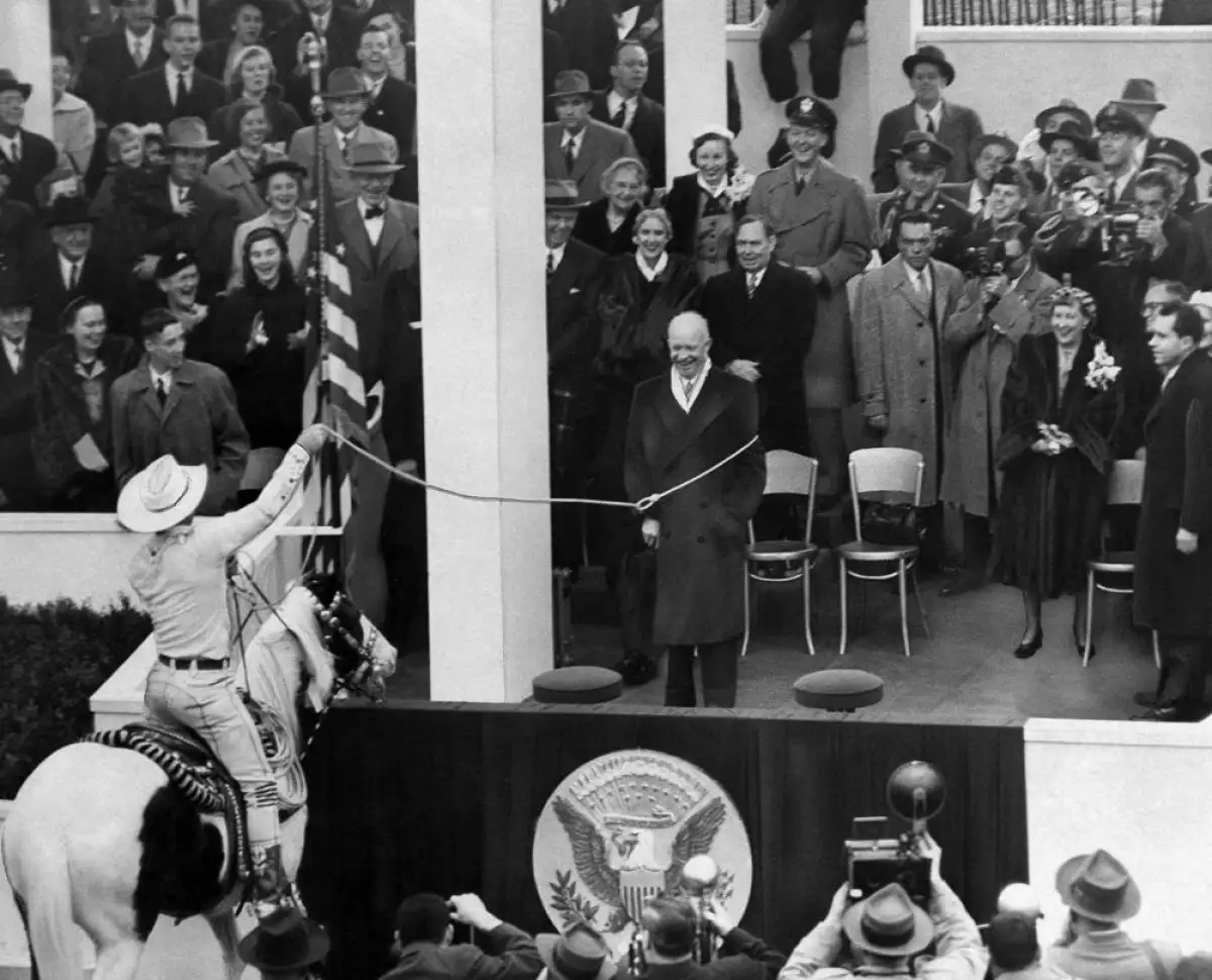 Eisenhower y Montie Montana