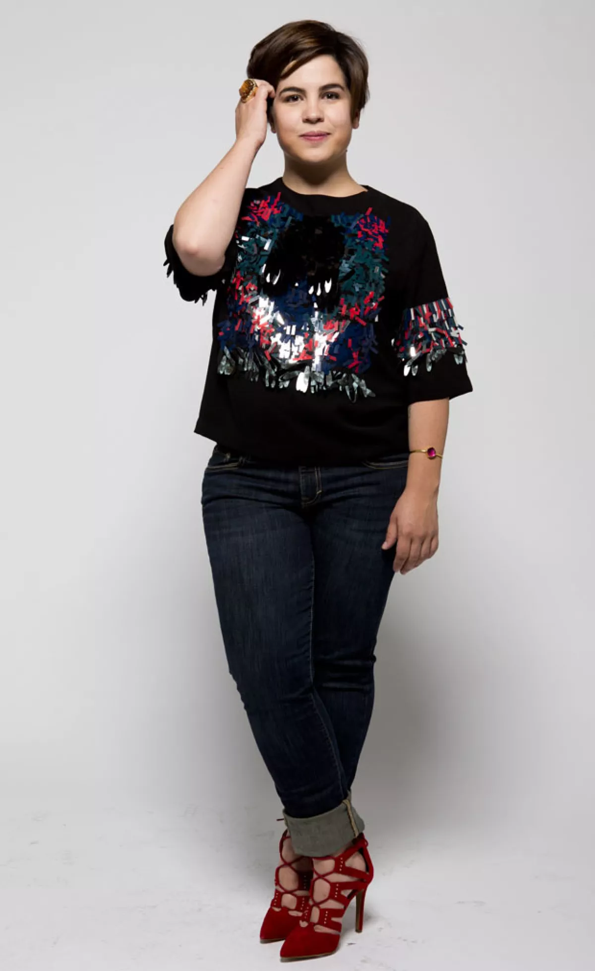 Andrea, llena de metas, quiere escribir para alguna comedia en cine.