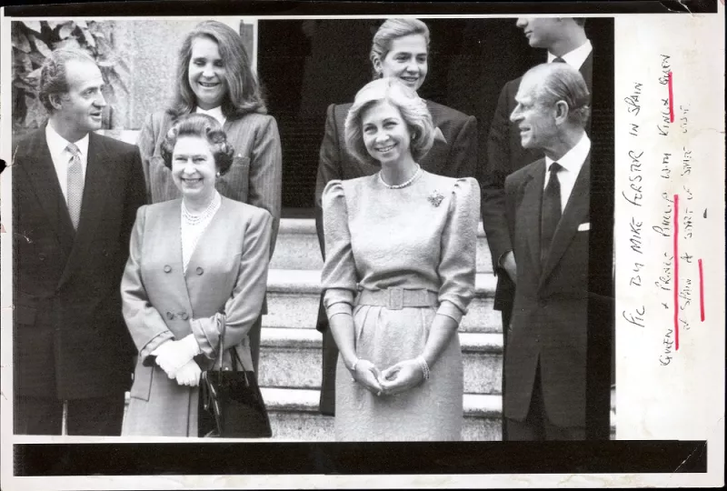 La familia real de España y los Windsor