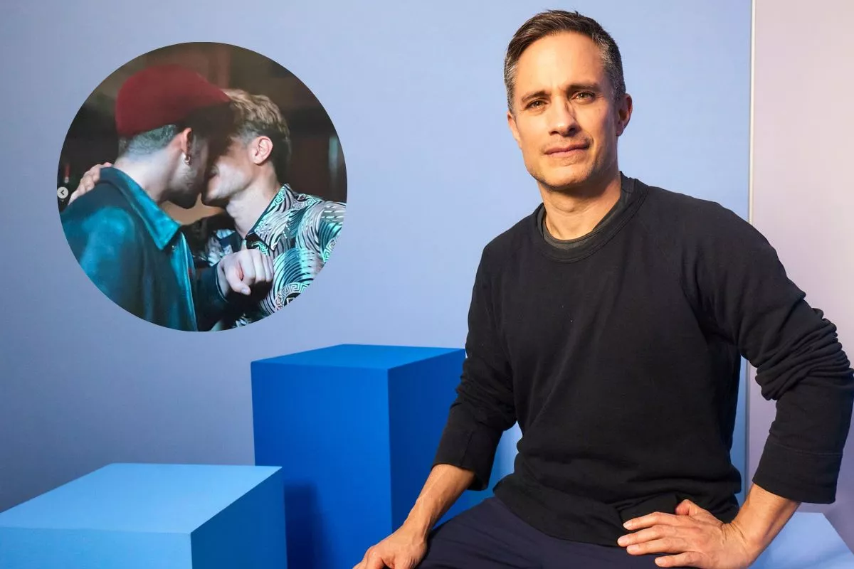 Beso de Gael García y Bad Bunny