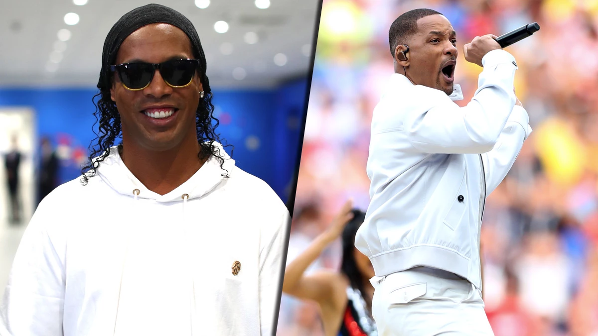 Ronaldinho y Will Smith
