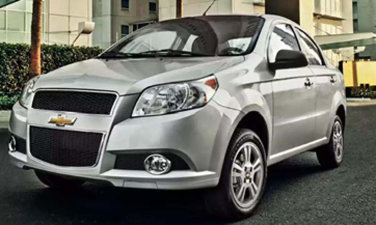 El Aveo vendió 66,099 unidades, 78.8% más que las 36,792 que comercializó en 2011 (Foto: tomada de Chevrolet)