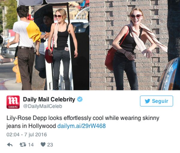 Daily Mail fue uno de los medios que señaló la figura de la adolescente.