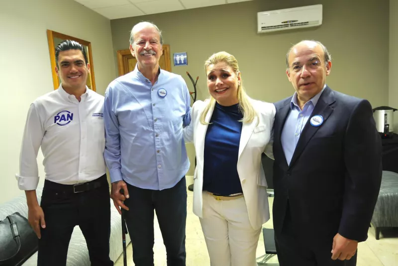 El PAN se reconcilia con sus exlíderes y expresidentes, para arropar a Maru Campos, gobernadora de Chihuahua.