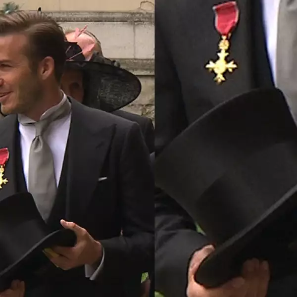 David Beckham súper sexy y atractivo, vistió como todo un caballero.