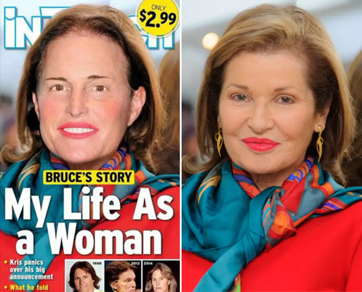Evidencian que la imagen de portada de la revista In Touch es en realidad un fotomontaje de una foto de la actriz Stephanie Beecham, de 67 años.
