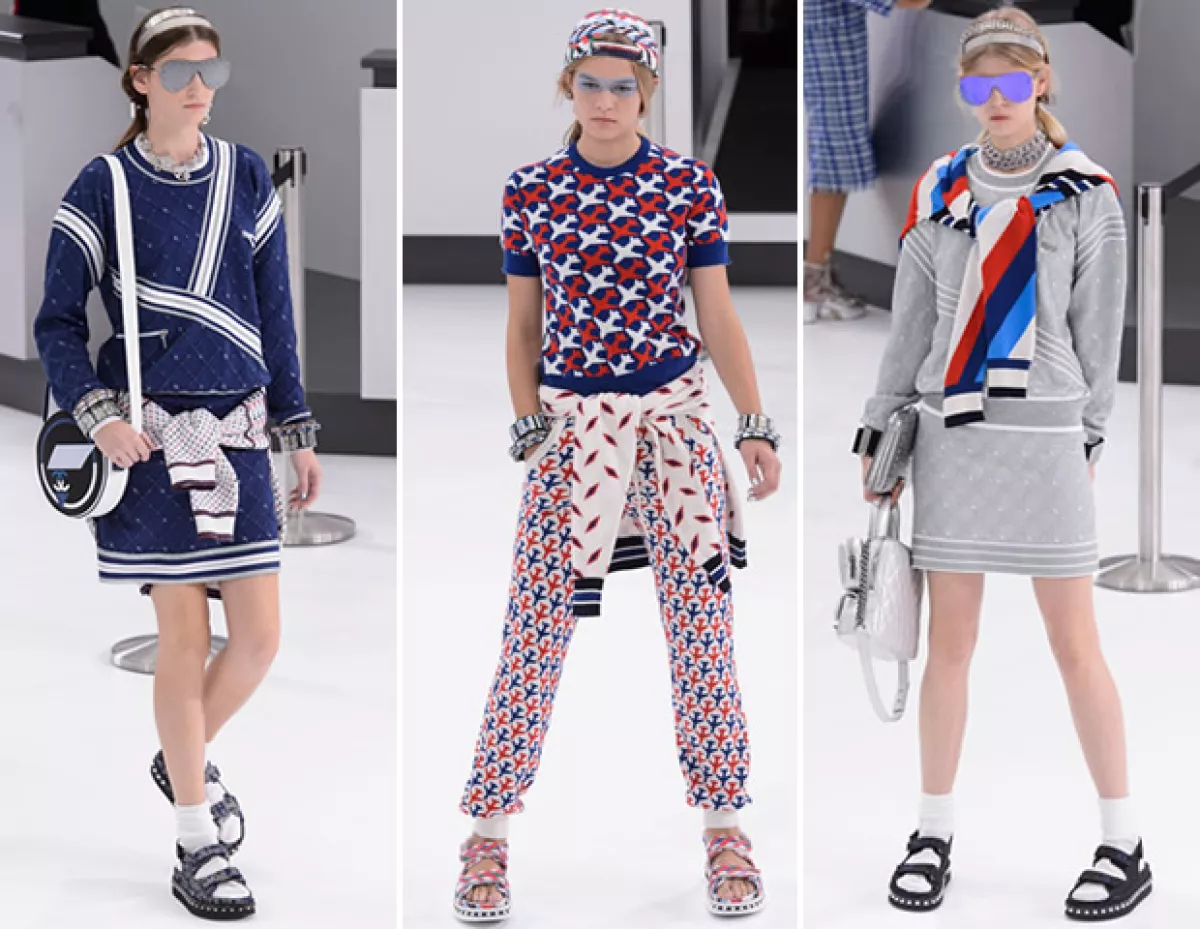 Las sudaderas tuvieron mucha presencia en el desfile de Chanel.