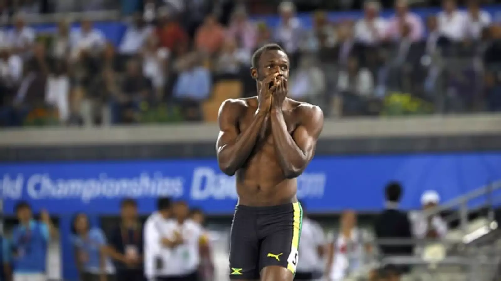 Usain Bolt lamenta su descalificación de los 100 metros