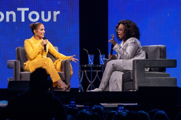 Jennifer Lopez y Oprah Winfrey