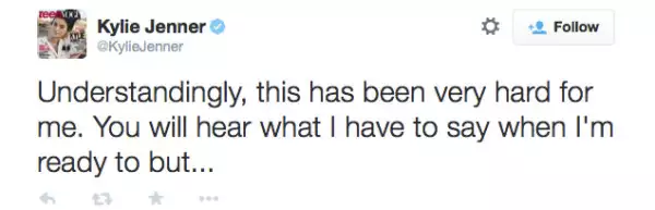 Los mensajes de Kylie para su papá tampoco se hicieron esperar.