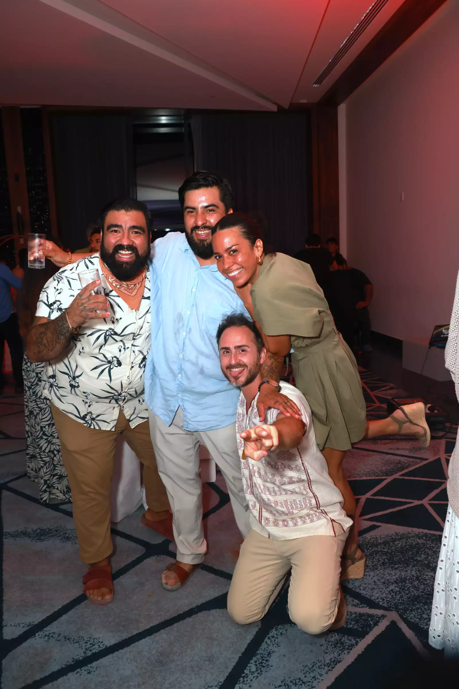 Jorge Miramontes, chef Diego Hernández, Fabrizio Pellegrini y K