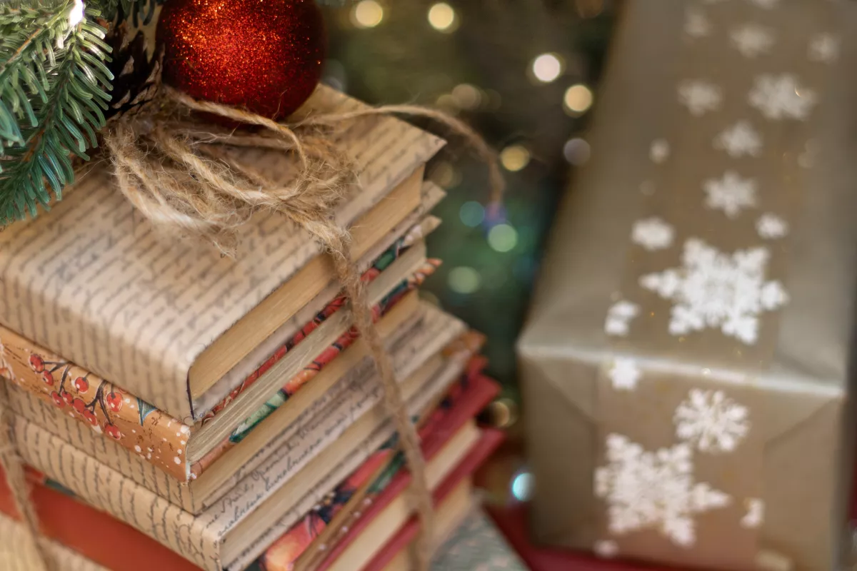 Gifts,And,Books,Under,Christmas,Tree.,Boxing,Day.