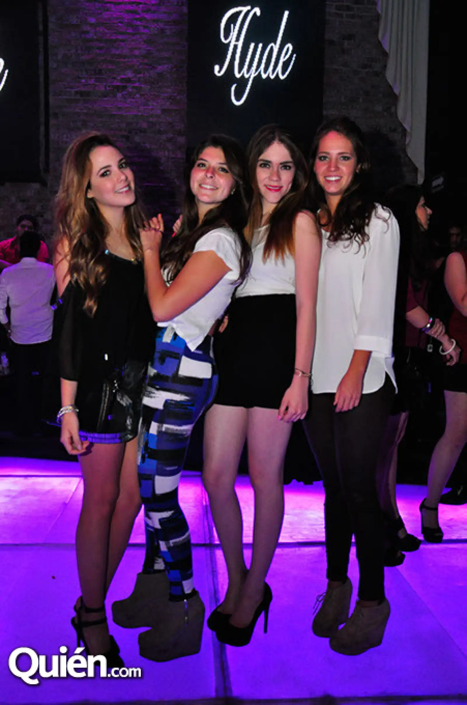 Daniela Esquer, Alexa Burkle, Susana Domínguez y Ana Paula Villazón