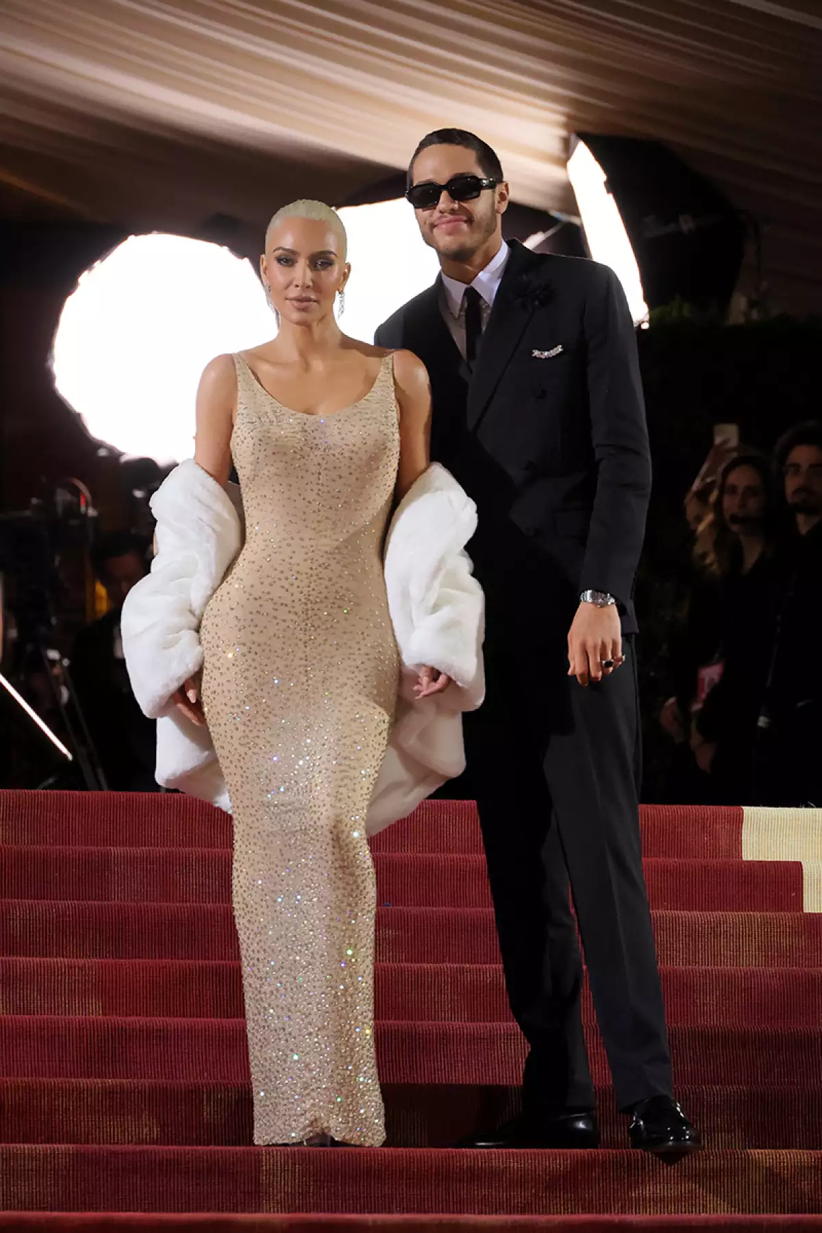Kim Kardashian y Pete Davidson en la Met Gala 2022