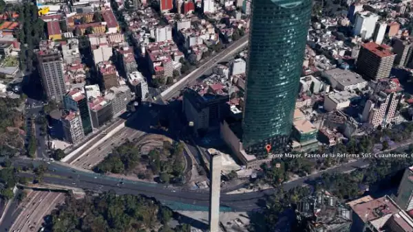 Foto en 3D de la Torre Mayor de la Ciudad de M�xico