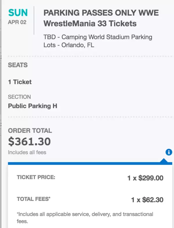 Parking lot WWE