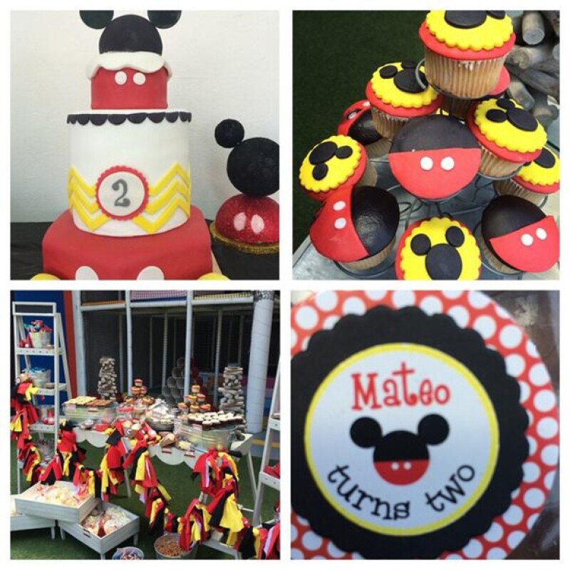 Mateo disfrutó junto a sus demás hermanos e invitados de estos deliciosos y lindos postres.