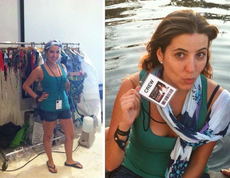 Inés Barona fue la encargada de vestir a todas las modelos en la escena de la alberca.