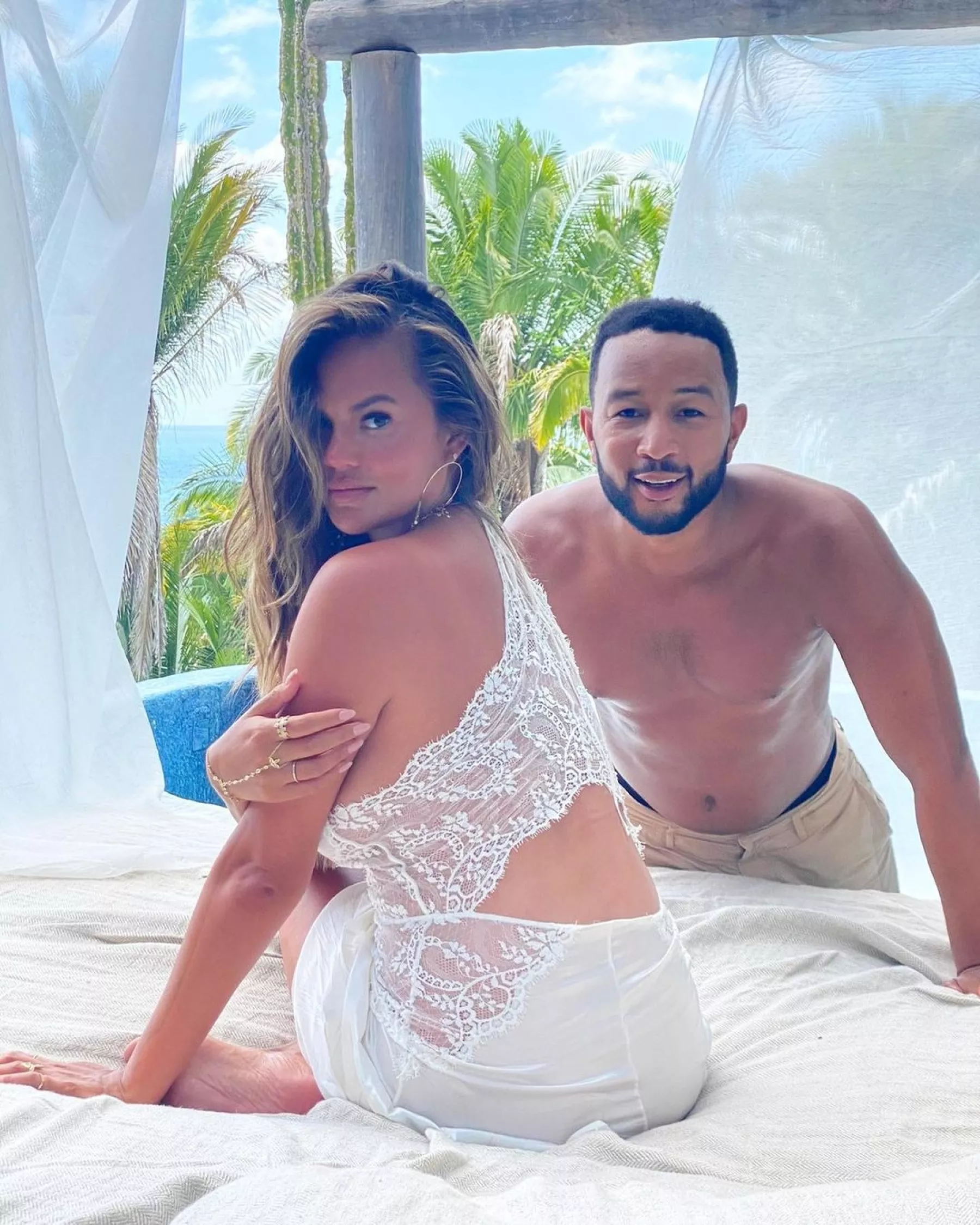 Chrissy Teigen y John Legend.