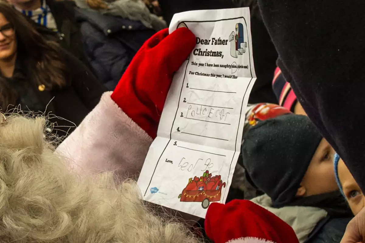 Carta a Santa del príncipe George