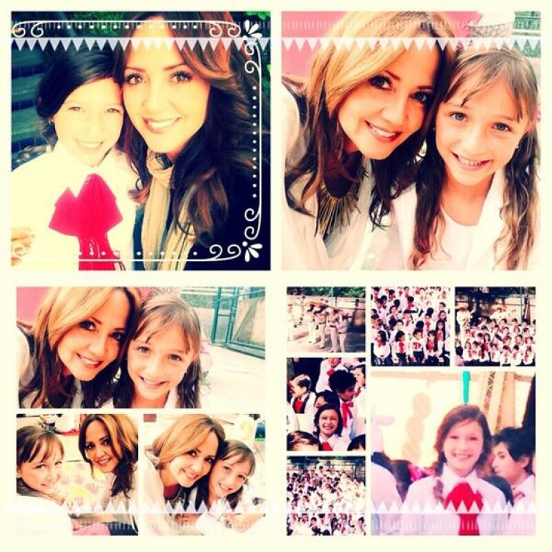La conductora del programa Hoy publicó este collage de imágenes suyas con Mía y Nina.