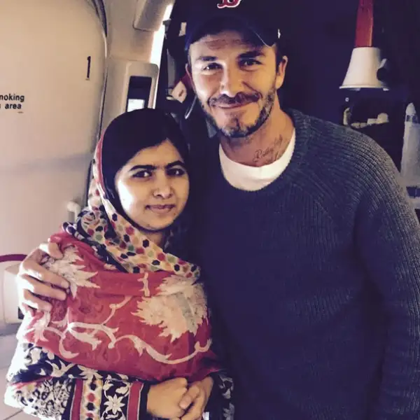 David Beckham y Malala Yousafzai se reúnen en Nueva York