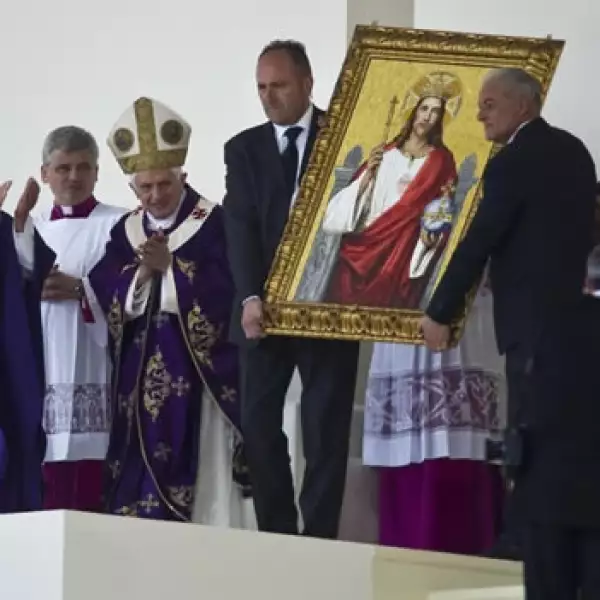 misa, benedicto, papa, cristo, cuadro, guanajuato, mexico