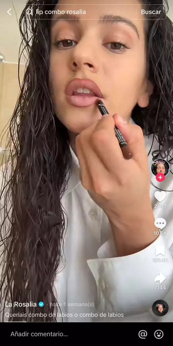 Rosalía tutorial TikTok