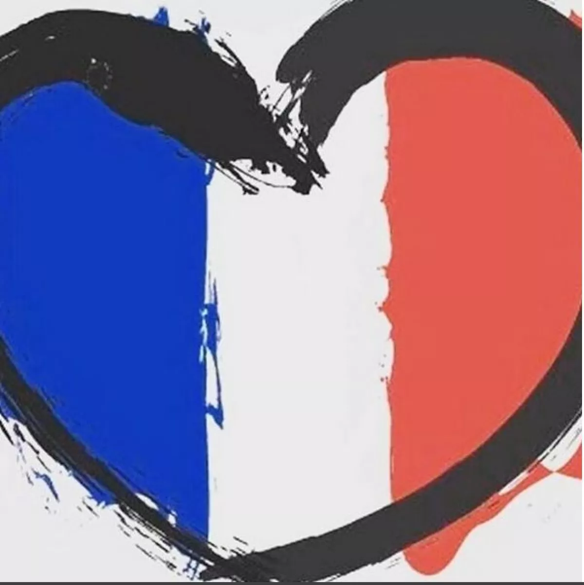 Con esta imagen la cantante anunció la cancelación de su show y mostró su apoyo a las víctimas.