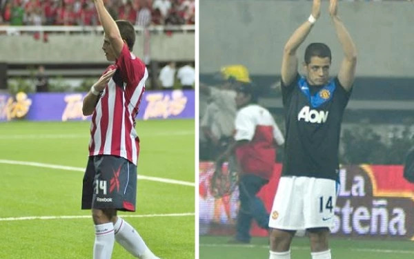 `El Chicharito´ se despidió de las Chivas y se cambió la playera de nuevo equipo.