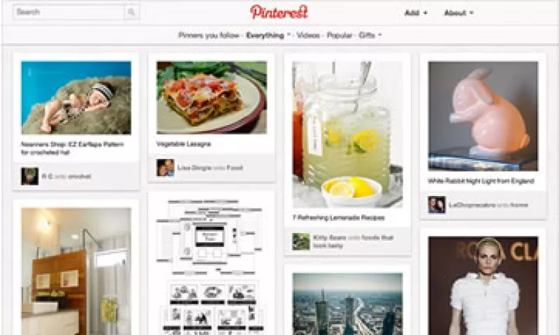 Pinterest calznó 54 millones de usuarios en el último año.  (Foto: Cortesía CNNMoney.com)