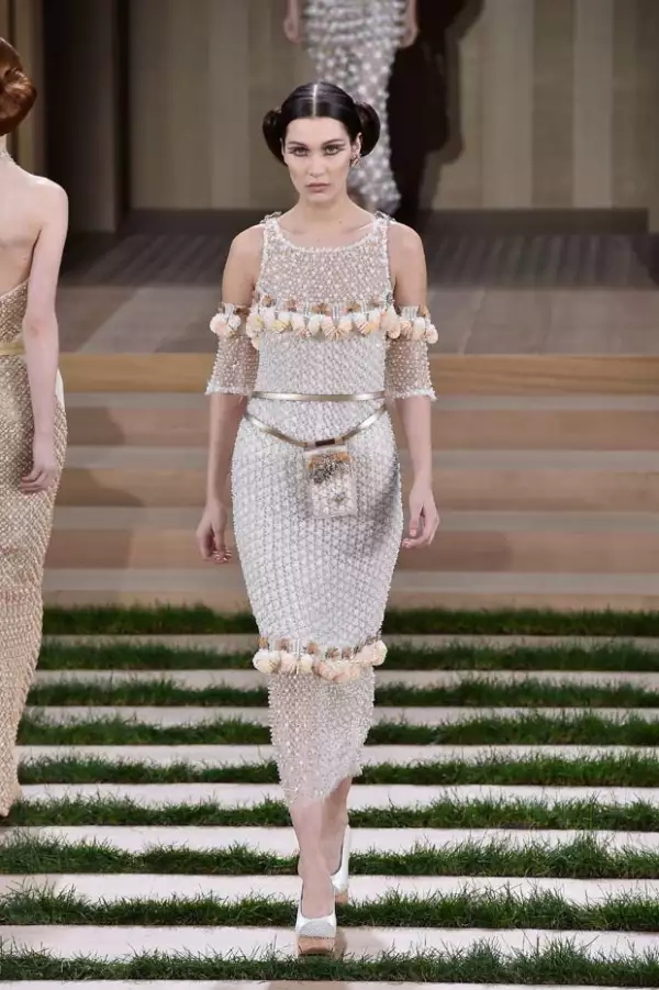 Gigi y Bella Hadid estuvieron también presentes en el desfile de Chanel.