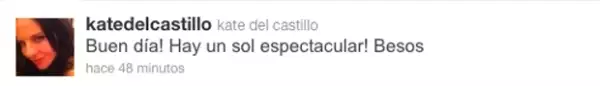 Kate envió saludos a sus fans y se mostró tranquila.