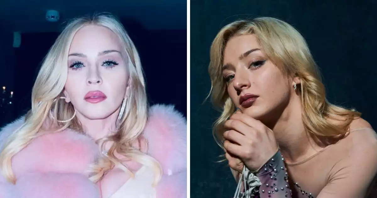 Madonna y Amber Glenn