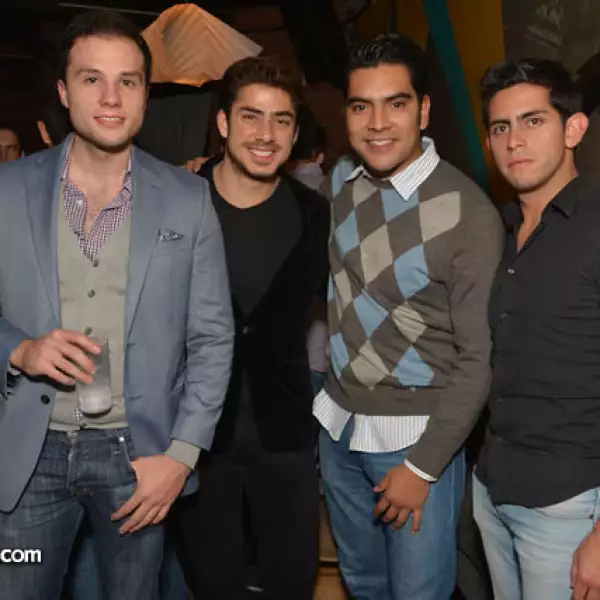 David Galván, Diego Mendoza, Saúl Figueroa y Daniel Serrano