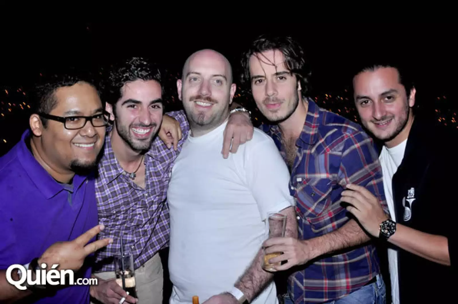 Xavier Campos, Ricky Teviño, Daniel Beke, José Madero Vizcaíno y Alberto Lemus