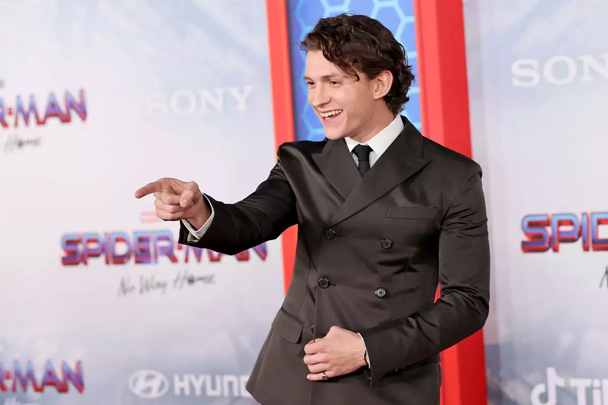 Tom Holland en la premier de Spider-Man: Sin camino a casa