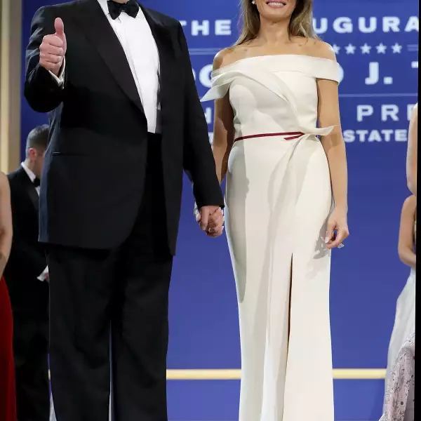 President Donald Trump Attends A Salute To Our Armed Services Ball