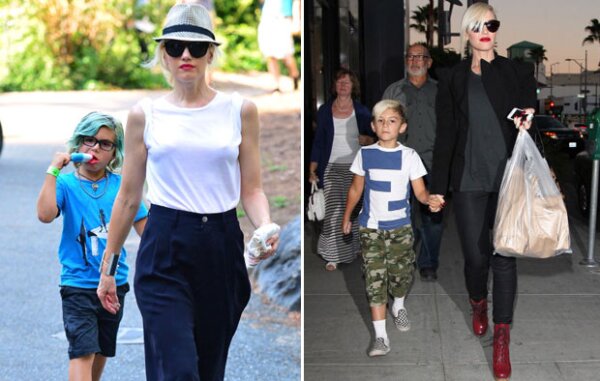 Gwen y su hijo no solo se ven igual, se visten igual.