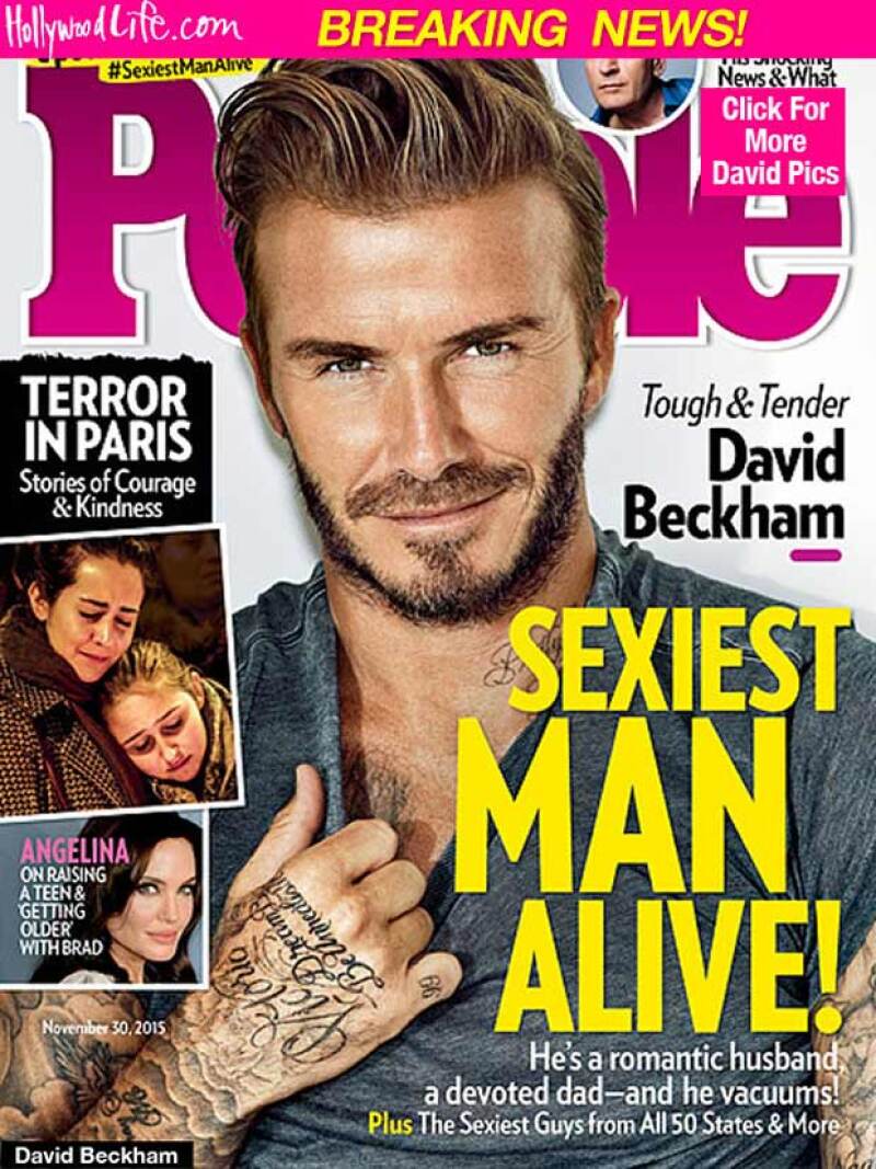 El ex futbolista fue elegido por la revista People como el hombre más sexy del mundo.